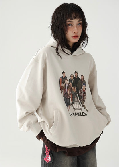 American retro pullover hoodie / AS1209 