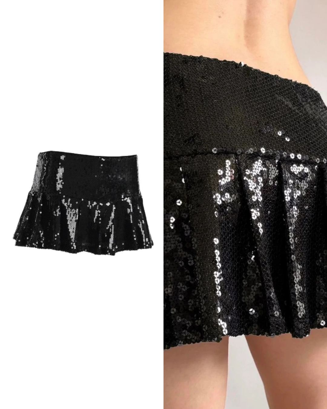 スパンコールプリーツスカート / VO1256