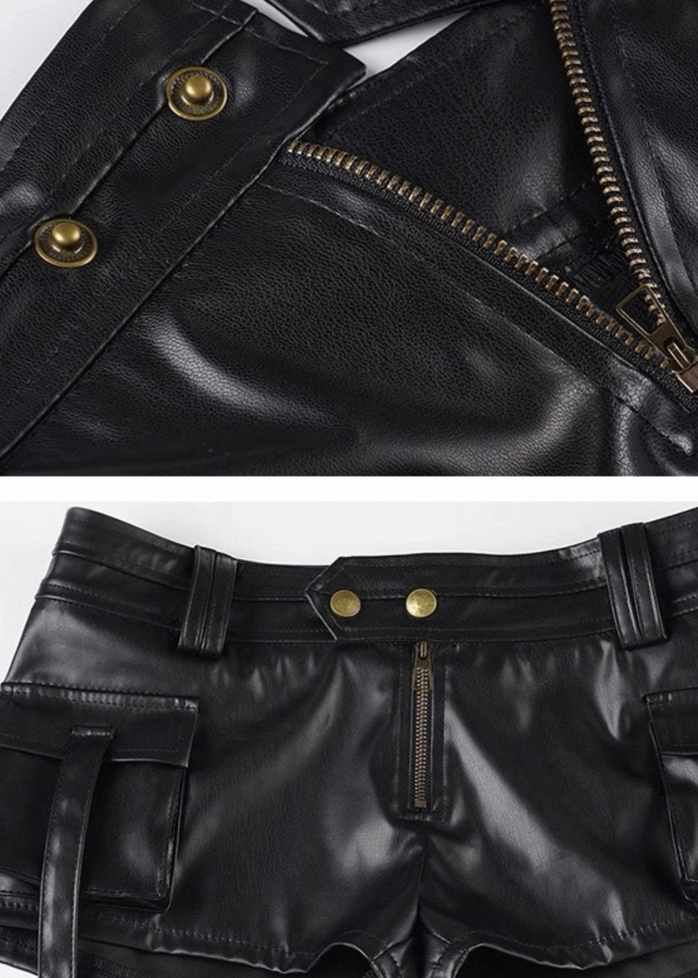 PUレザーホットパンツ / VO1213