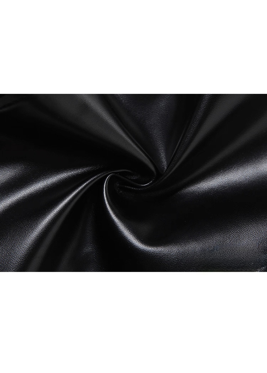 PUレザーホルターストラップデザインベスト / VO1109