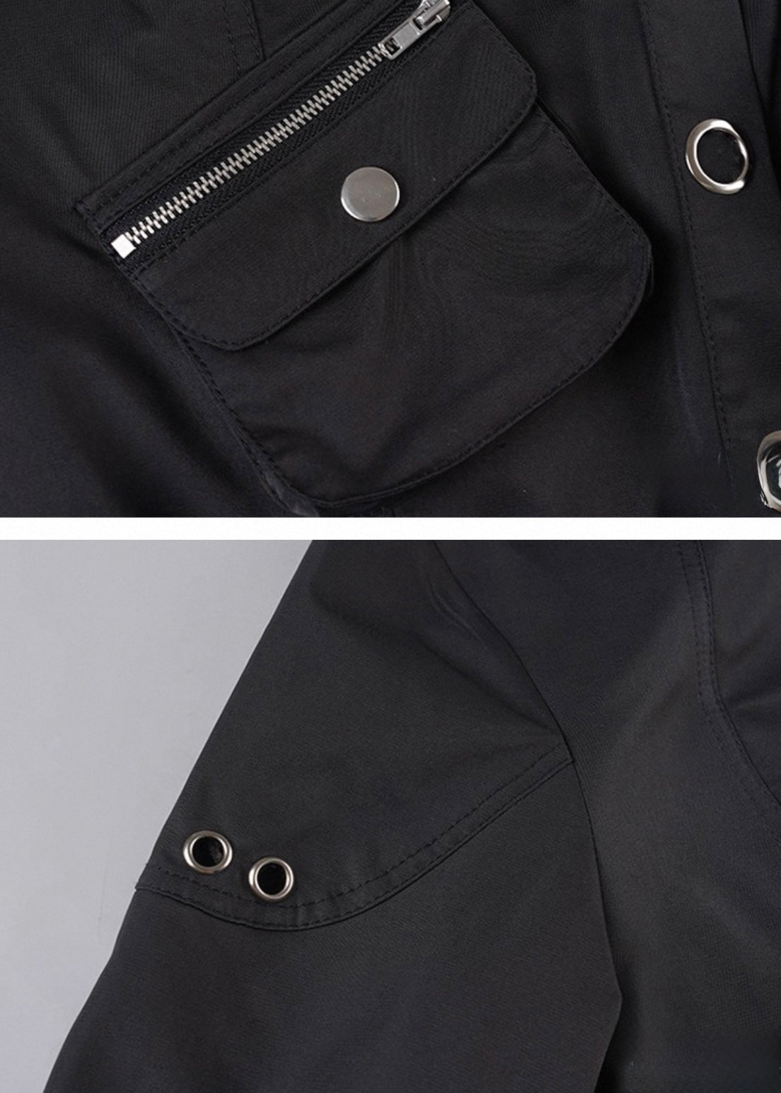 フード付きスタンドカラージャケット / vo1281