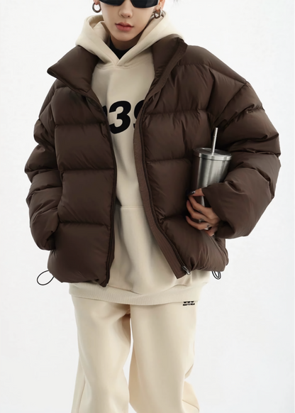 stand collar short down jacket / AS1164