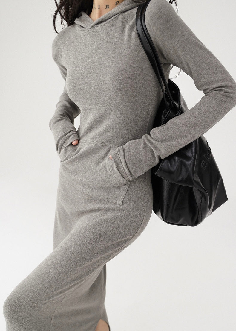 Hood Maxi Length Dress / AS1196 