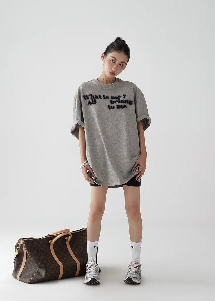 Loose casual round neck short sleeve T-shirt / AS1260
