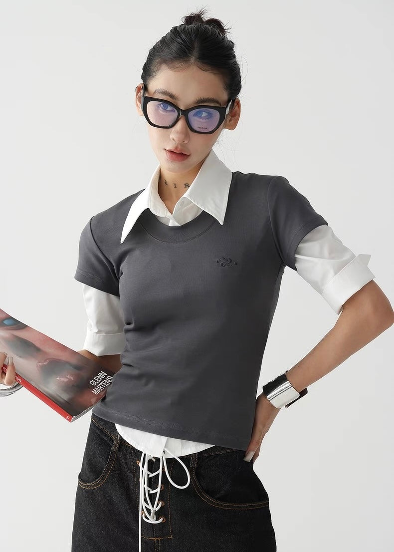 Short Layered Small Shirt / AS1275