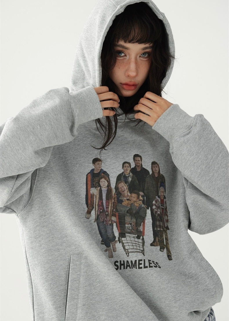 American retro pullover hoodie / AS1209 