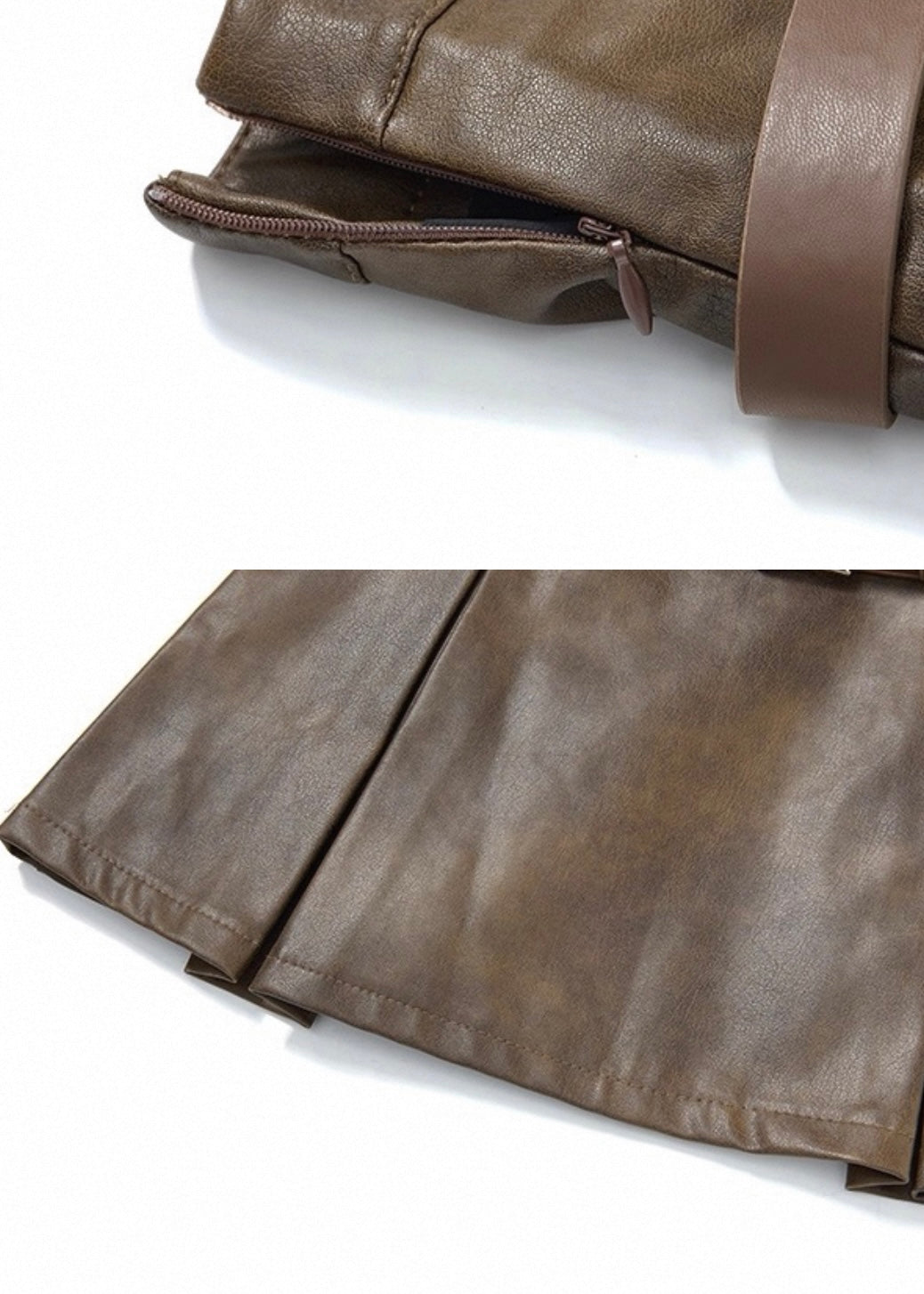 ベルト付きPUレザースカート / VO1240