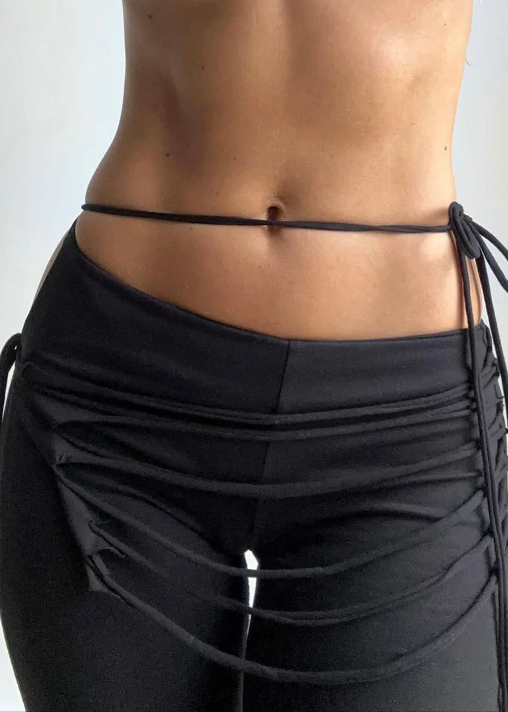 リボンレースアップパンツ / vo1284