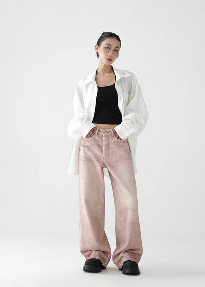 Loose Straight Wide Leg Pants / AS1261