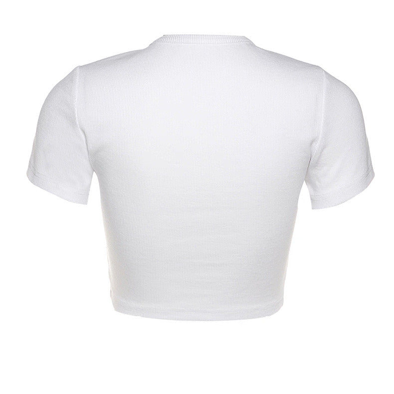 クロップド半袖Tシャツ / VO1254