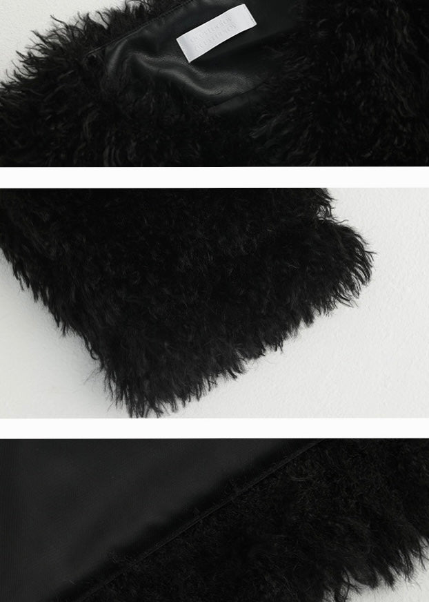 american retro fur jacket / AS1153 