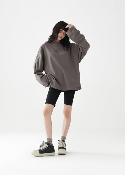 Fake Two Piece Slim T-Shirt & Loose Long Sleeve T-Shirt / AS1238