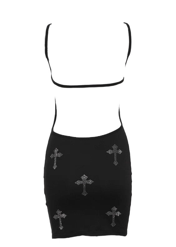 クロス柄ミニワンピース / vo1266