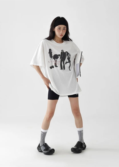 Portrait Round Neck T-Shirt / AS1271