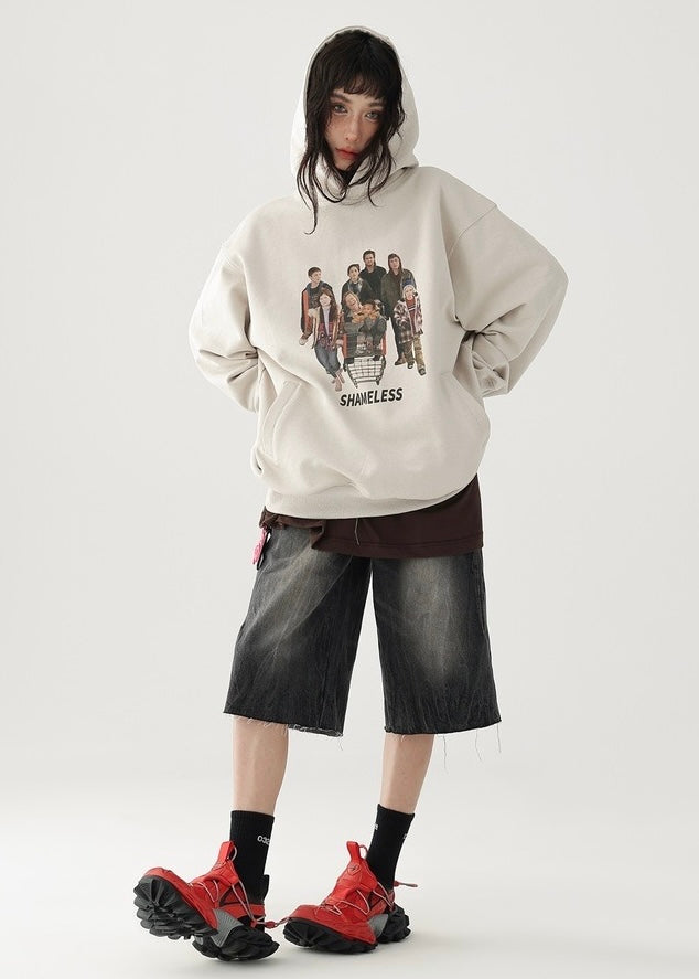 American retro pullover hoodie / AS1209 