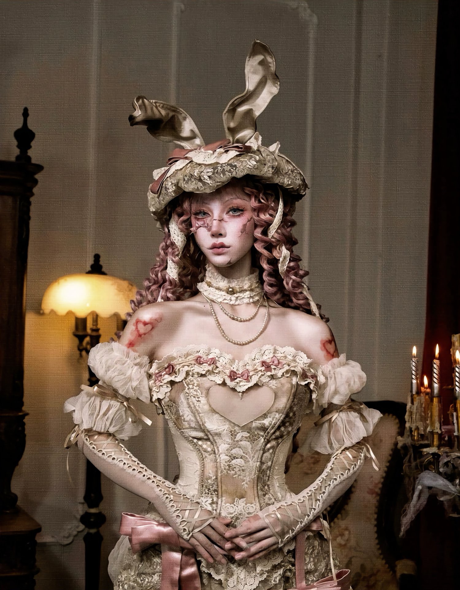 Love Fishbone Rococo Top Set / DR08