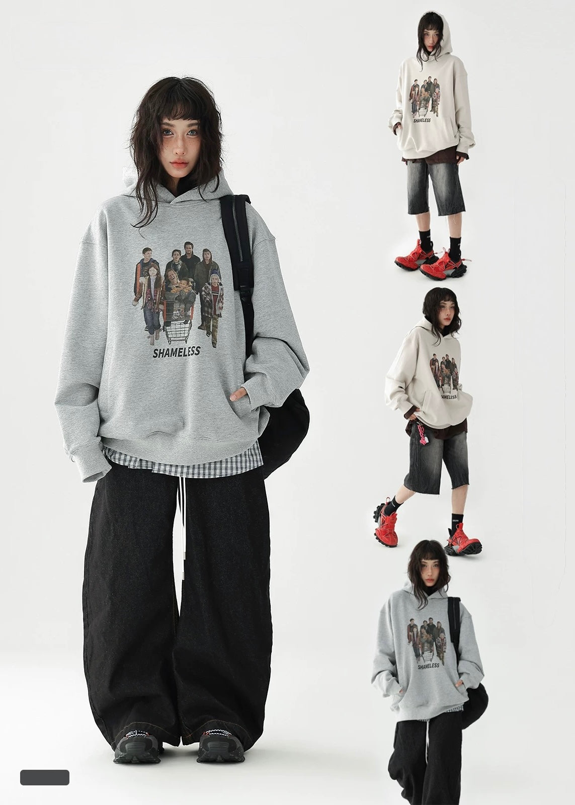 American retro pullover hoodie / AS1209 
