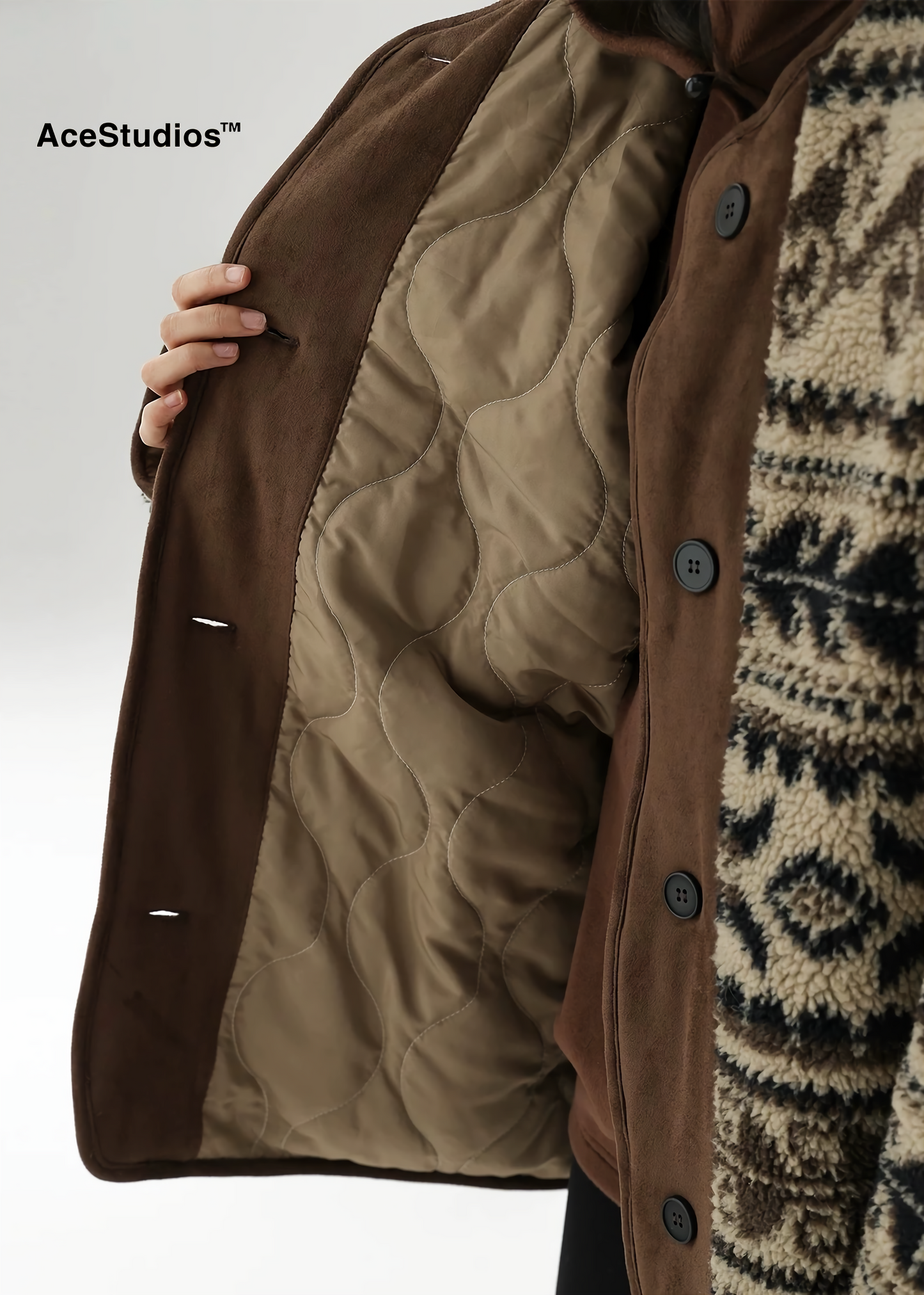 leopard knit cardigan / AS1122