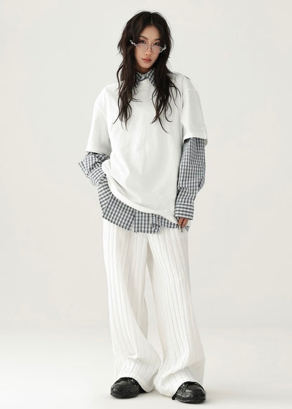 American retro check shirt / AS1214 