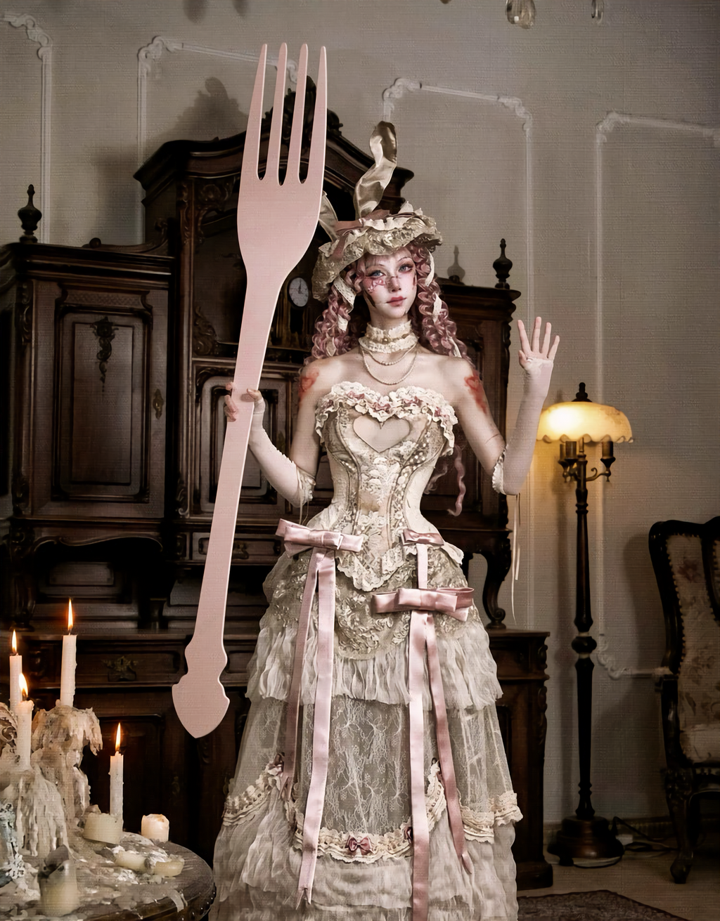 Love Fishbone Rococo Top Set / DR08