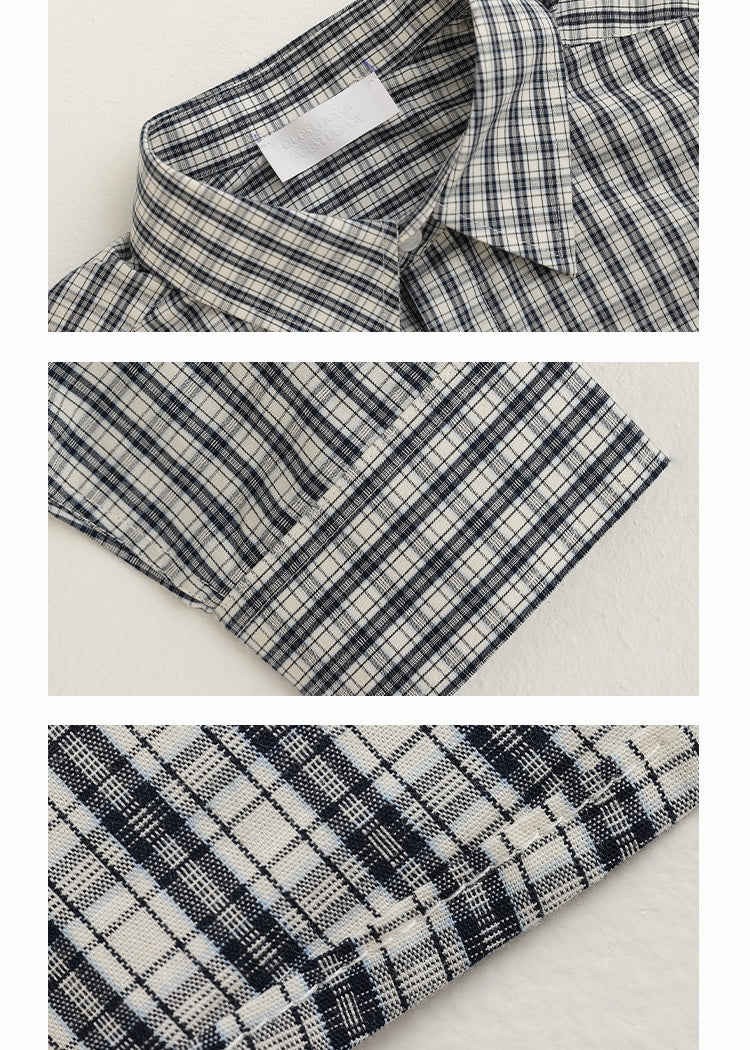 American retro check shirt / AS1214 