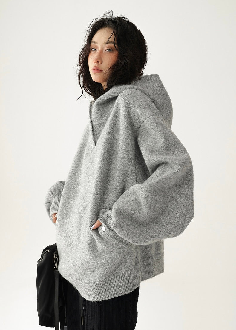 turtleneck pullover hoodie / AS1183 