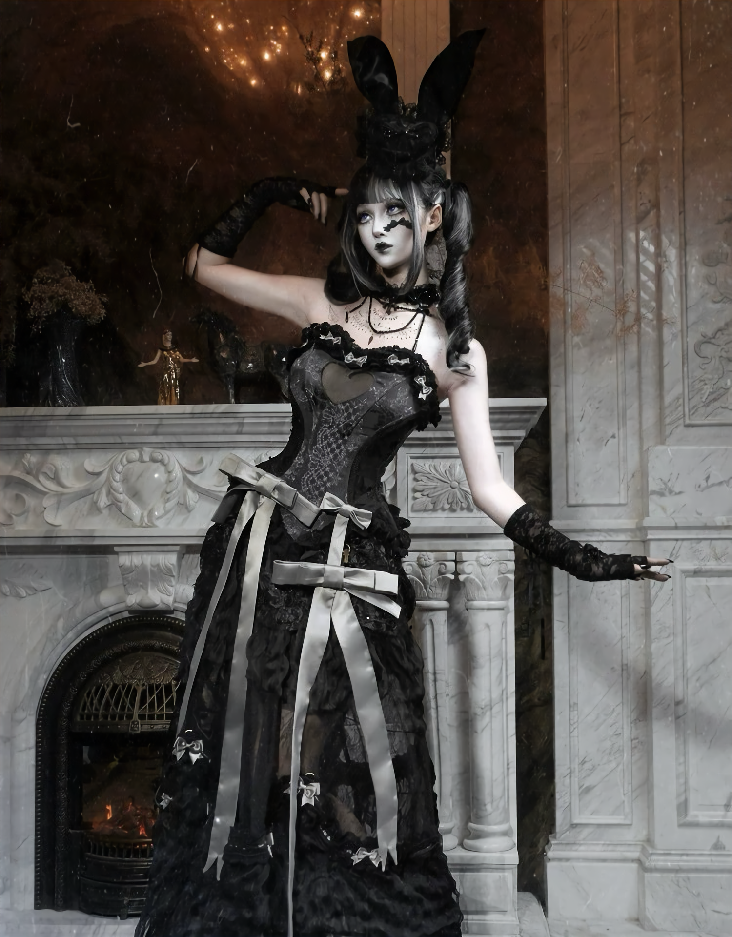 Gothic Long Tailored Skirt & Petti Coat / NC07