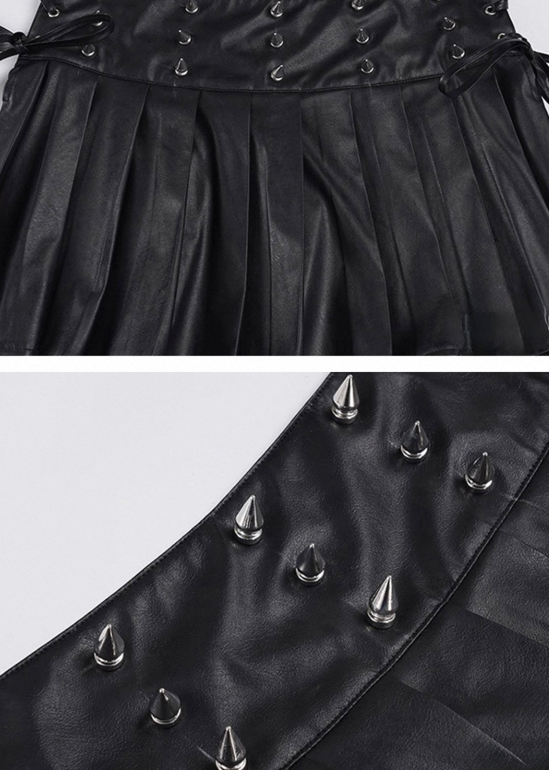 スタッズ付きプリーツスカート / VO1260