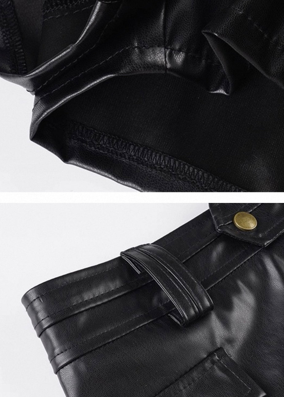 PUレザーホットパンツ / VO1213