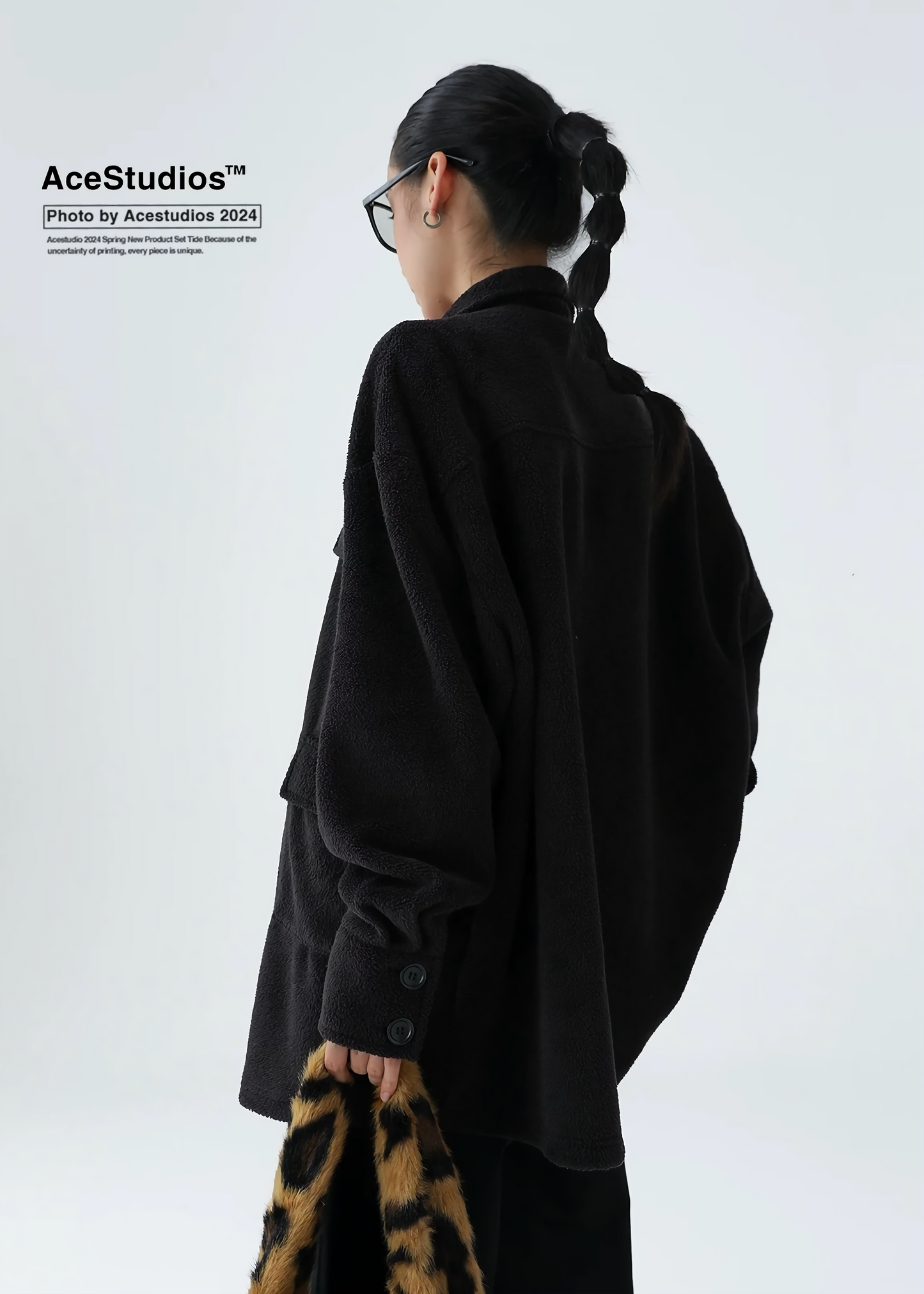 retro street black jacket / AS1137 