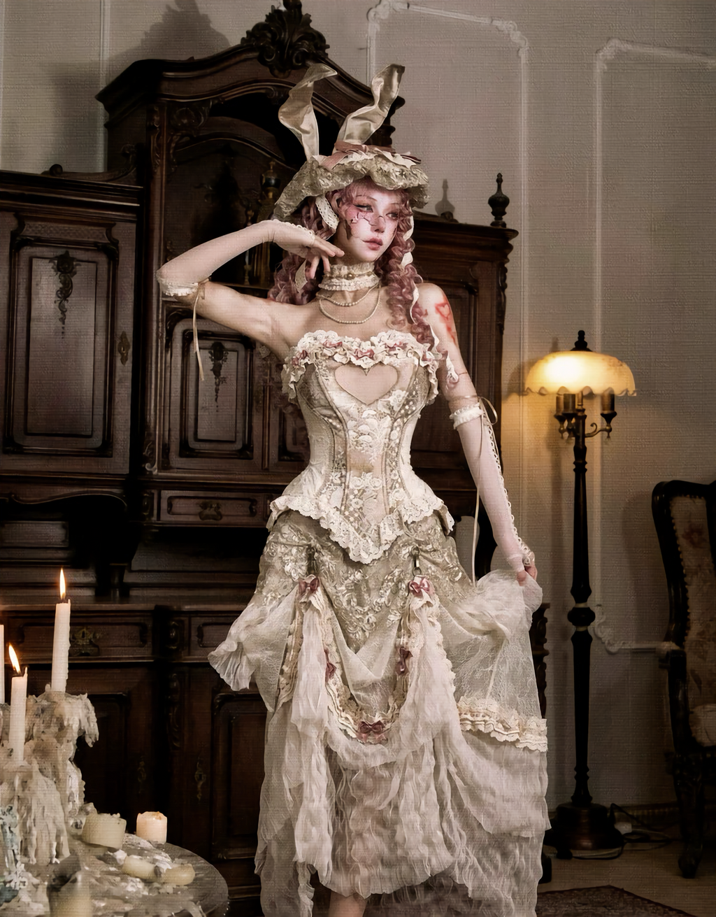 Love Fishbone Rococo Top Set / DR08