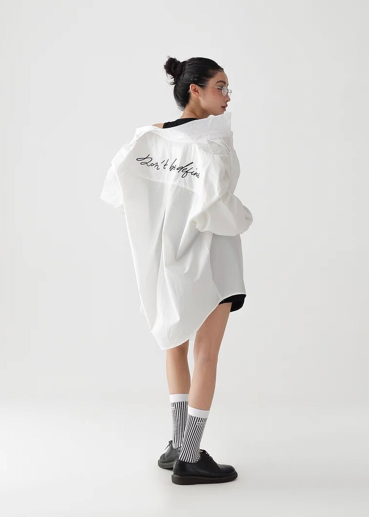 Loose Casual White Shirt / AS1265