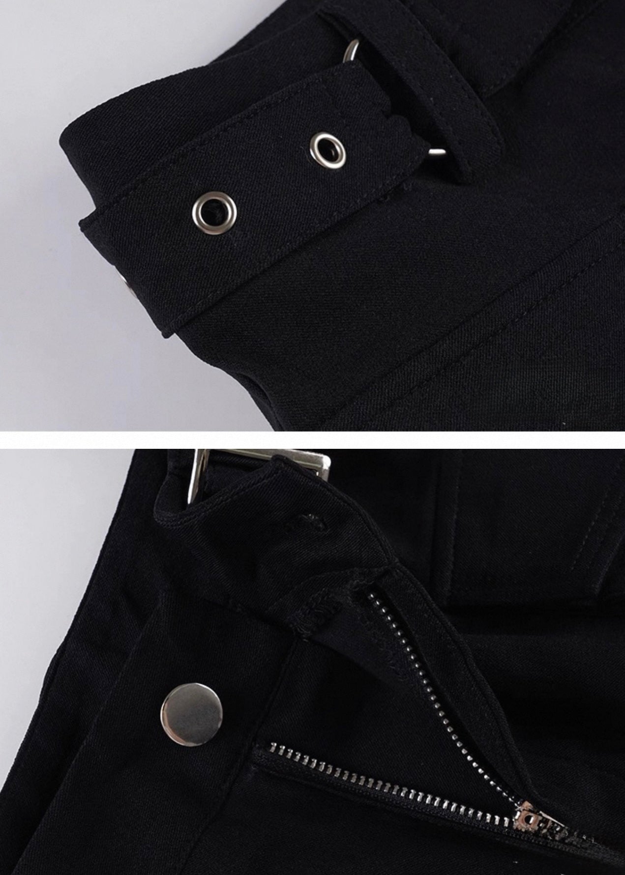 メタルベルトブラックショートパンツ / VO1135