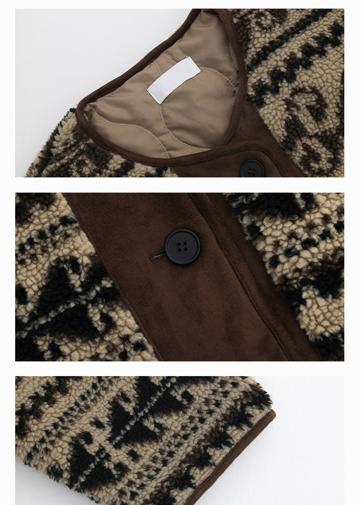 leopard knit cardigan / AS1122