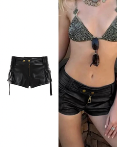 PUレザーホットパンツ / VO1213