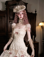 Cotton Love Bow Hollow Strap Dress / DR05