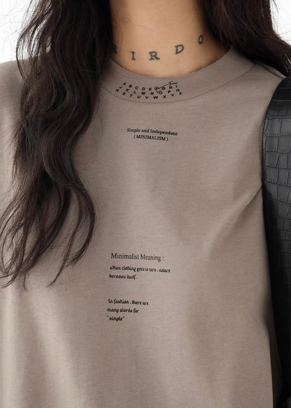 Mid-neck pullover shirt / AS1276