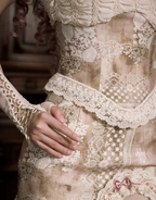 Elegant Love Retro Short Lace Top / DR06