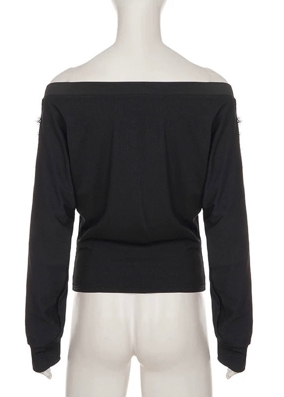 サイドレース長袖Tシャツ / VO1307