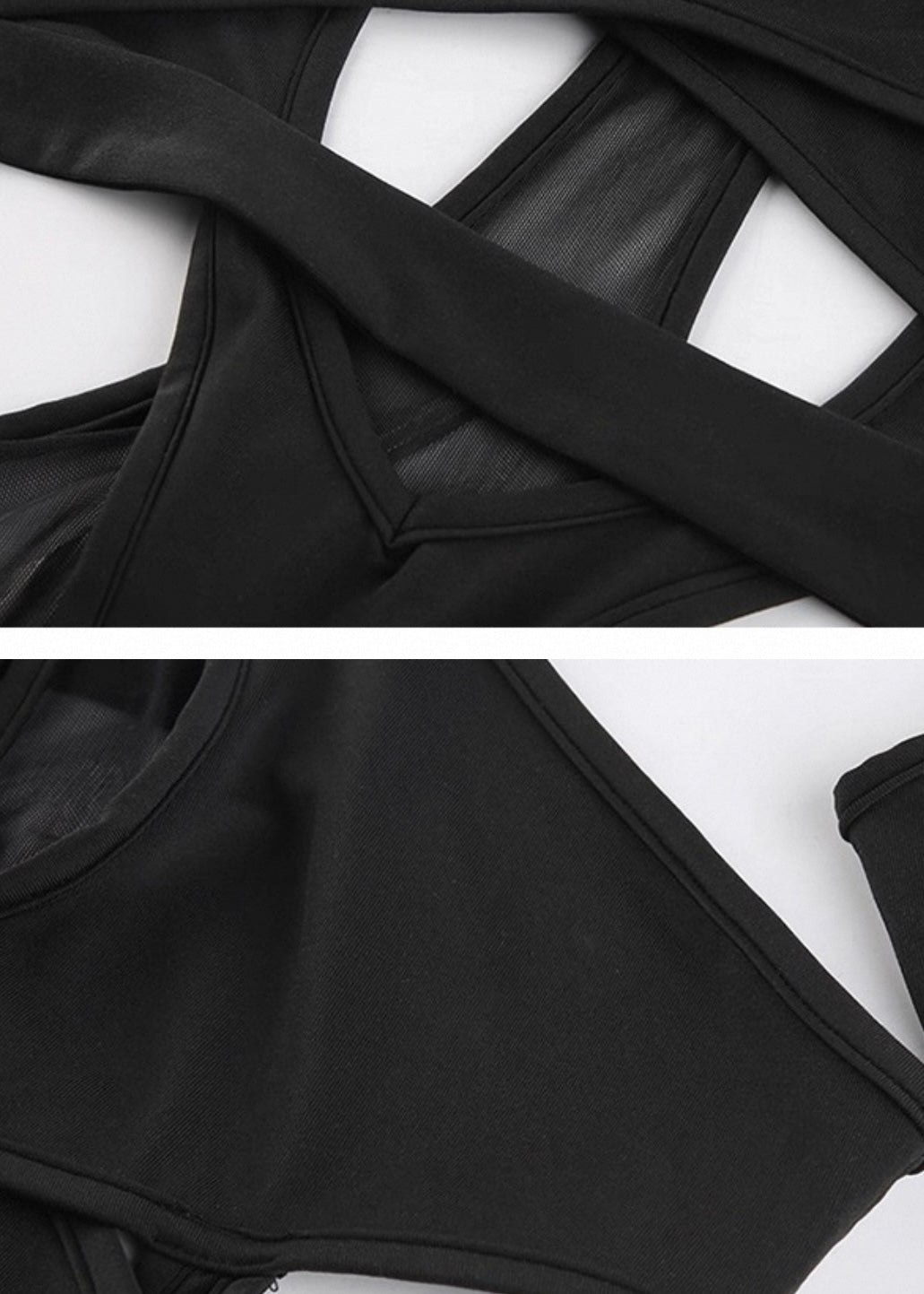 メッシュカットアウトボディスーツ / VO1221