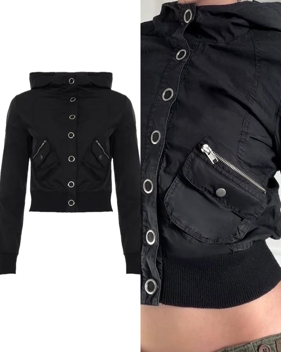 フード付きスタンドカラージャケット / vo1281