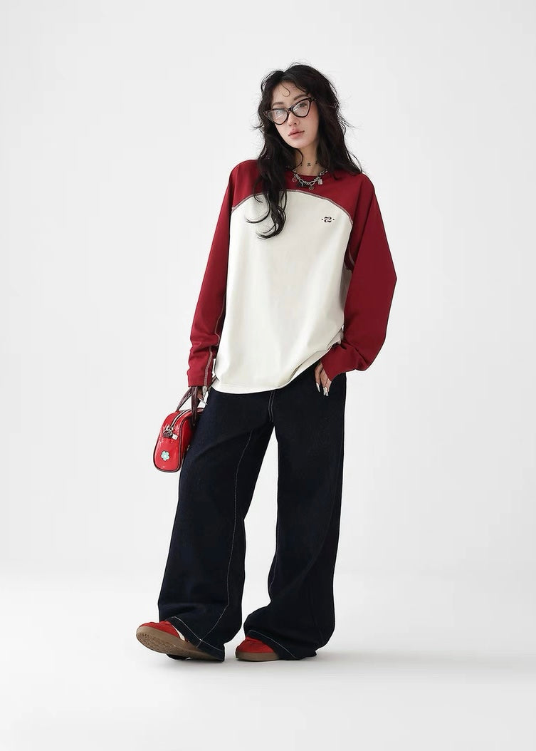 American retro wide leg pants / AS1248