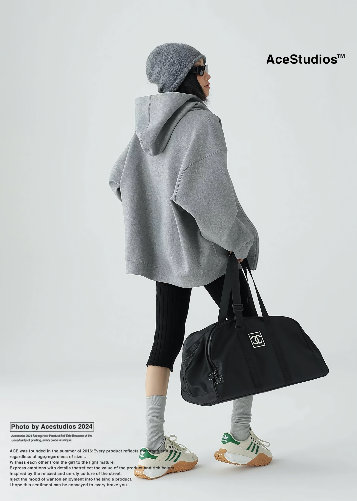 hooded zipper sweatshirt / AS1138