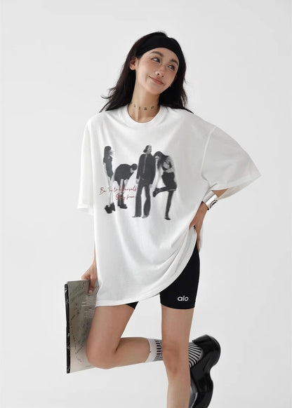 Portrait Round Neck T-Shirt / AS1271