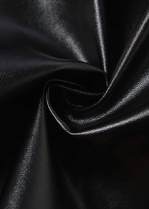 PUレザーダブルジップベスト / VO1143