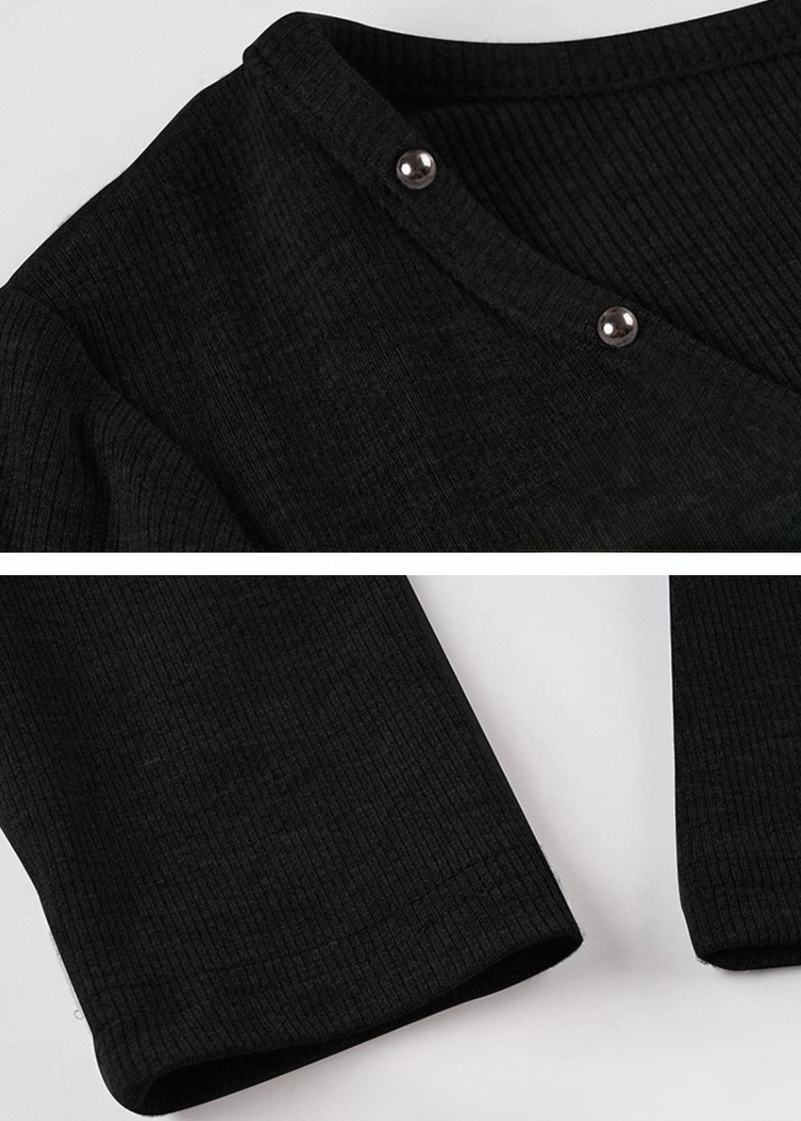 スタッズネックカットソー / vo1293