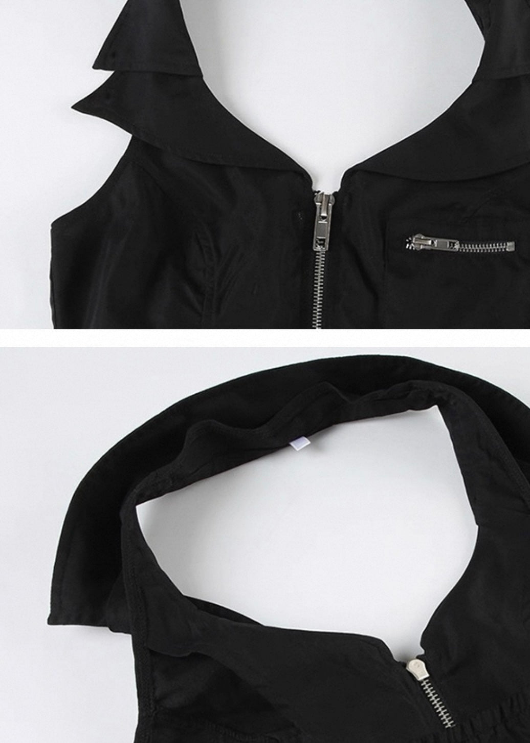 ジップアップベストトップス / VO1244