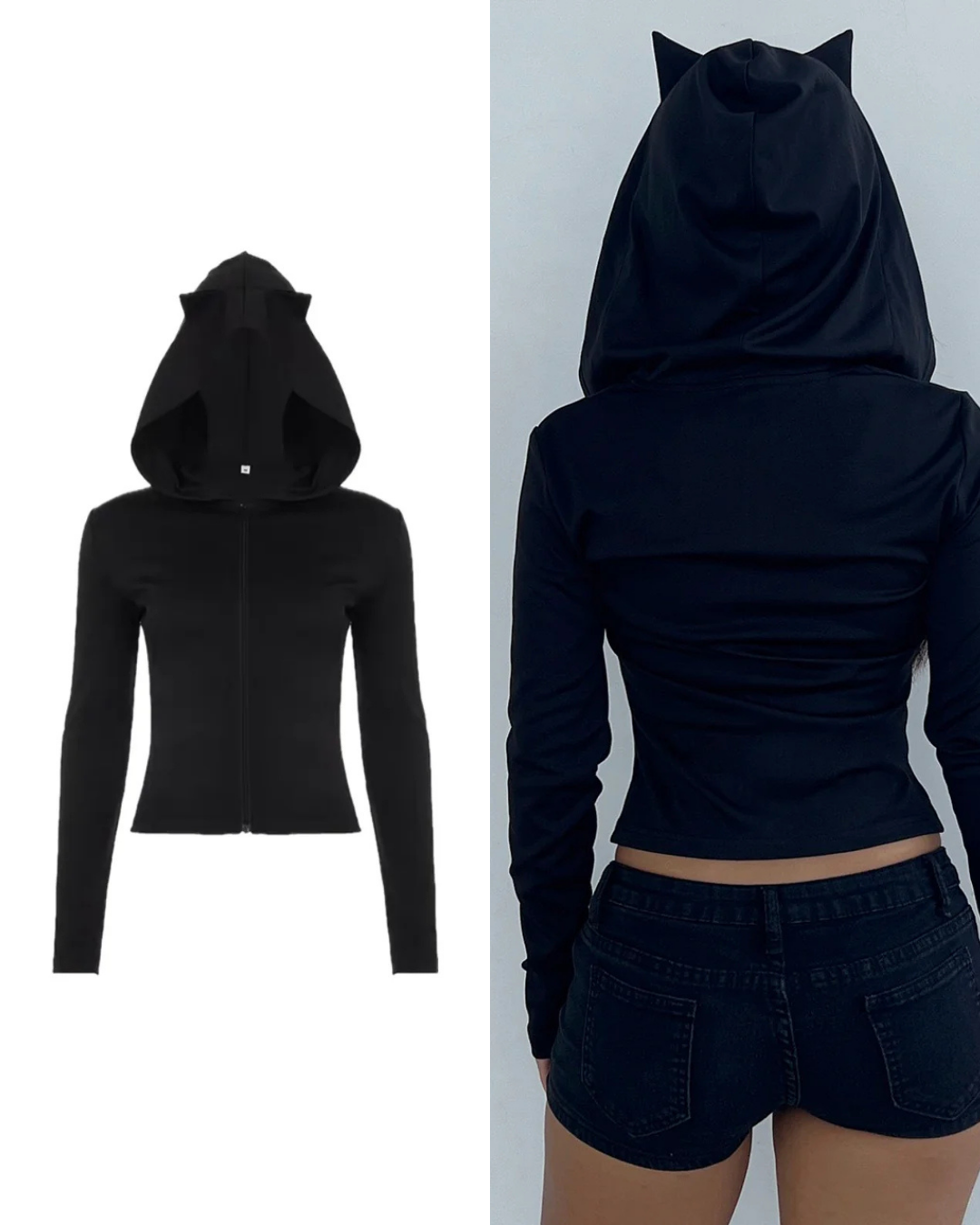 フード付きジップアップスウェットシャツ / VO1302