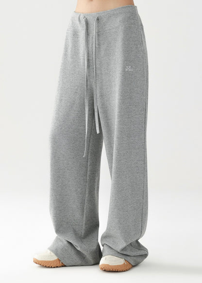 Loose drawstring straight pants / AS1203