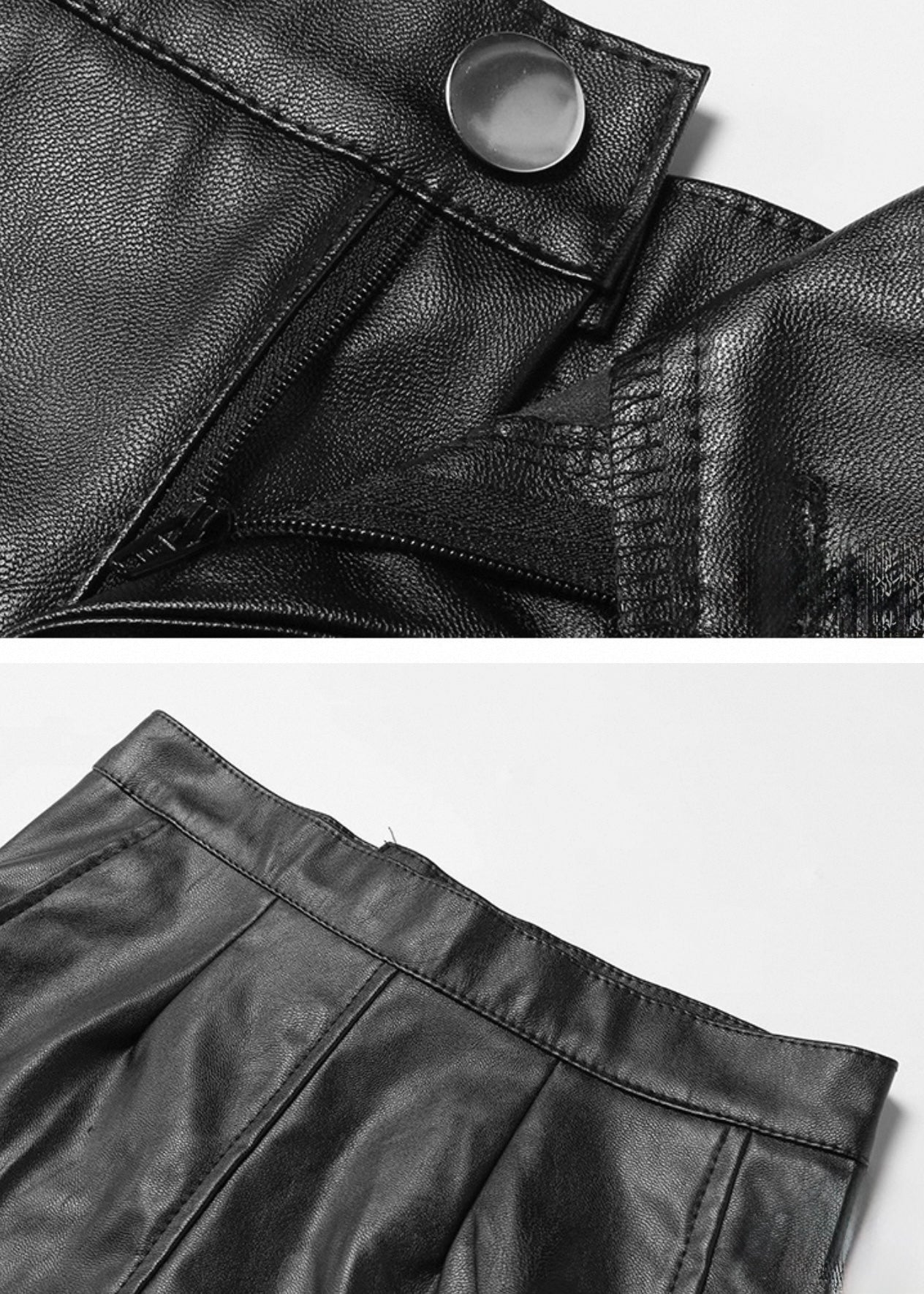 PUレザースリムホットパンツ / VO1132